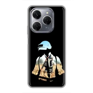 Чохол з картинкою "Герой Pubg" на TECNO Spark 20 Pro (Пубг мен)