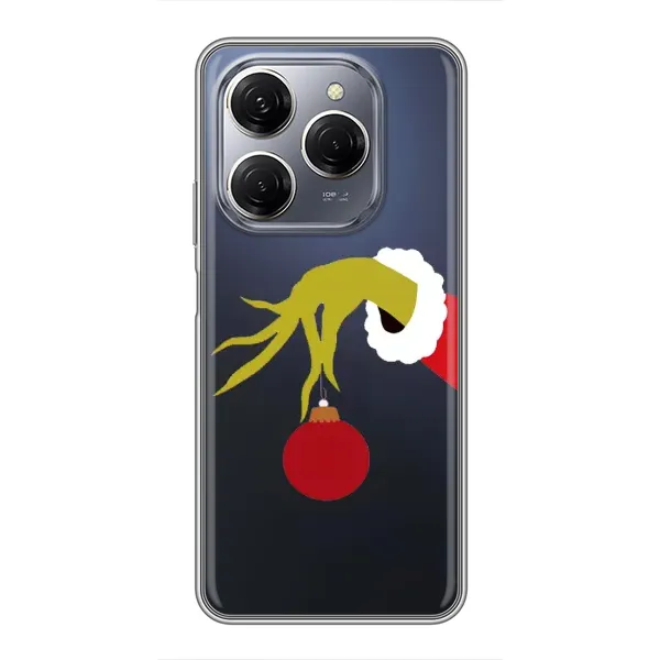 Чехол с рисунком «Рука Гринча» для TECNO Spark 20 Pro Чехол с рисунком «Рука Гринча» для TECNO Spark 20 Pro