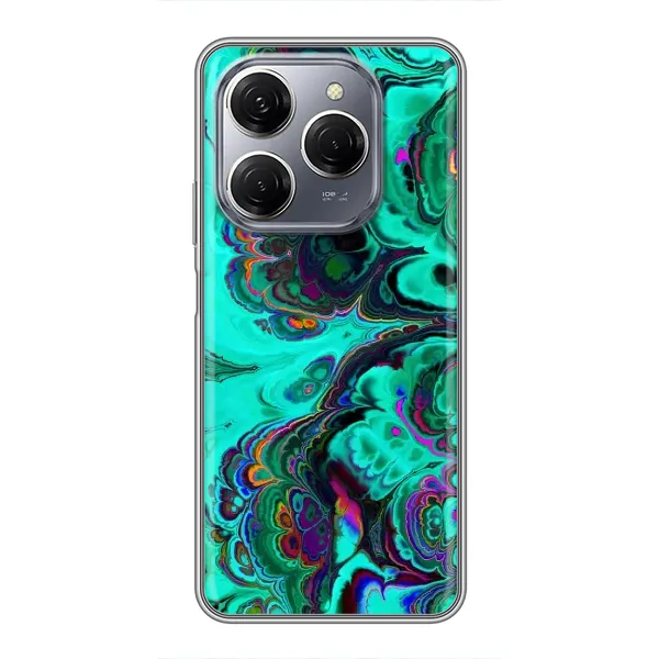 Чехол с рисунком «Салатный мрамор» для TECNO Spark 20 Pro Чехол с рисунком «Салатный мрамор» для TECNO Spark 20 Pro