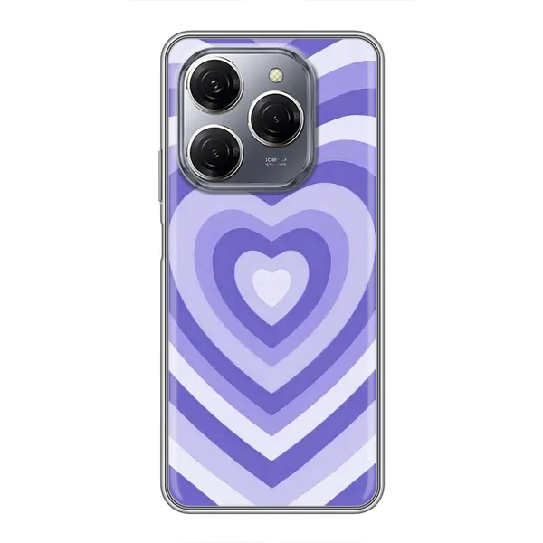 Чехол с рисунком «Сердце фиолет» для TECNO Spark 20 Pro Чехол с рисунком «Сердце фиолет» для TECNO Spark 20 Pro