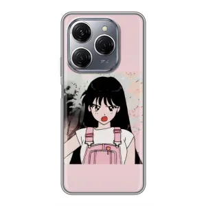 Чехол с персонажами АНИМЕ на TECNO Spark 20 Pro (Сейлор Марс)