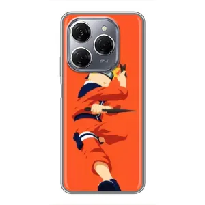 Чехлы с принтом Наруто на TECNO Spark 20 Pro (Силуэт Наруто)