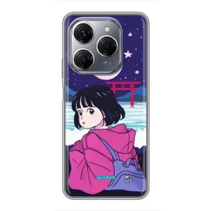Чехол с персонажами АНИМЕ на TECNO Spark 20 Pro (Синобу Миякэ)