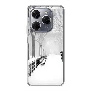 Чохли на Новий Рік TECNO Spark 20 Pro (Снігом замело)