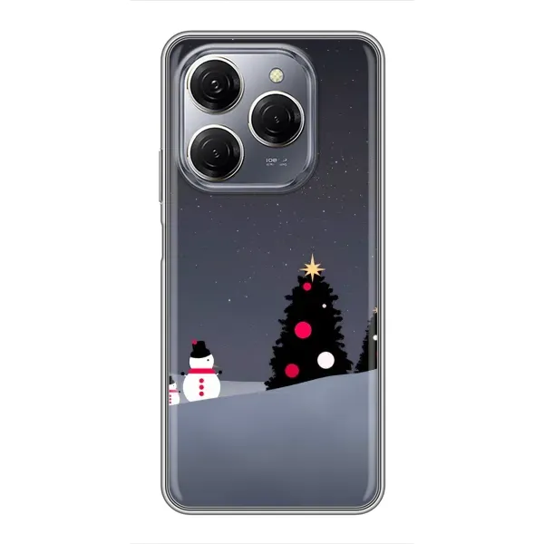 Чехол с рисунком «Снеговички» для TECNO Spark 20 Pro Чехол с рисунком «Снеговички» для TECNO Spark 20 Pro
