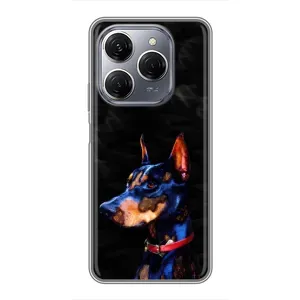 Бампер для TECNO Spark 20 Pro з картинкою "Песики" (Собака Мопсік)