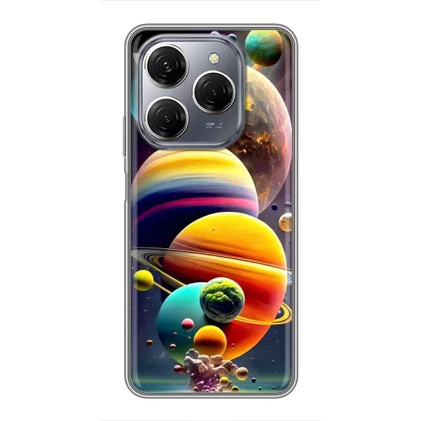 Чехол с рисунком «Солнечна система» для TECNO Spark 20 Pro Чехол с рисунком «Солнечна система» для TECNO Spark 20 Pro