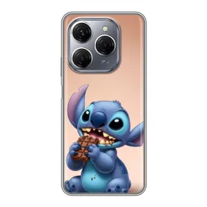 Чохол з малюнком Стіч для TECNO Spark 20 Pro (Стіч з шоколадом)