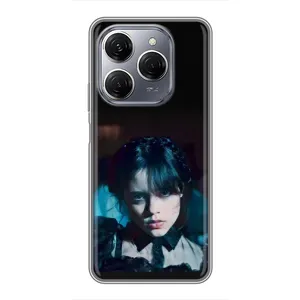 Чехлы с принтом Уэнсдей на TECNO Spark 20 Pro (Танец Уэнсдей)