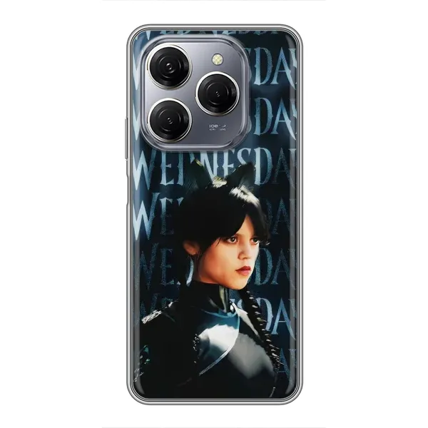 Чехол с рисунком «Уэнздей с ушками» для TECNO Spark 20 Pro Чехол с рисунком «Уэнздей с ушками» для TECNO Spark 20 Pro