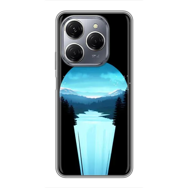 Чехол с рисунком «Синий Водопад» для TECNO Spark 20 Pro Чехол с рисунком «Синий Водопад» для TECNO Spark 20 Pro