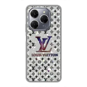 Чехол Стиль Louis Vuitton на TECNO Spark 20 Pro (Яркий LV)