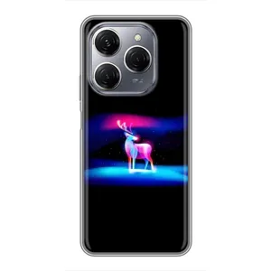 Силіконовий бампер з картинкою звірів для TECNO Spark 20 Pro (Яскравий олень)