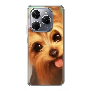 Чохол (ТПУ) Милі песики для TECNO Spark 20 Pro (Йоркширський тер'єр)