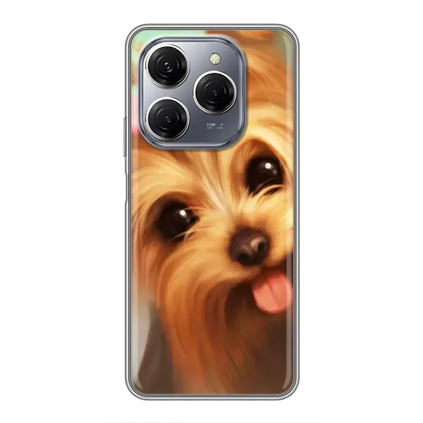 Чехол с рисунком «Йоршенский терьер» для TECNO Spark 20 Pro Чехол с рисунком «Йоршенский терьер» для TECNO Spark 20 Pro