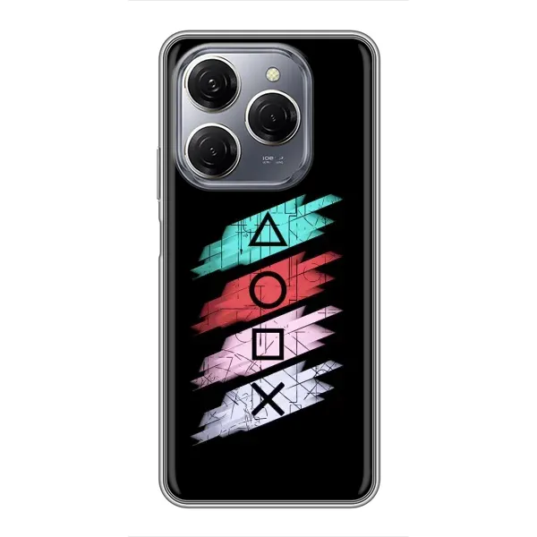 Чехол с рисунком «Значки Sony» для TECNO Spark 20 Pro Чехол с рисунком «Значки Sony» для TECNO Spark 20 Pro