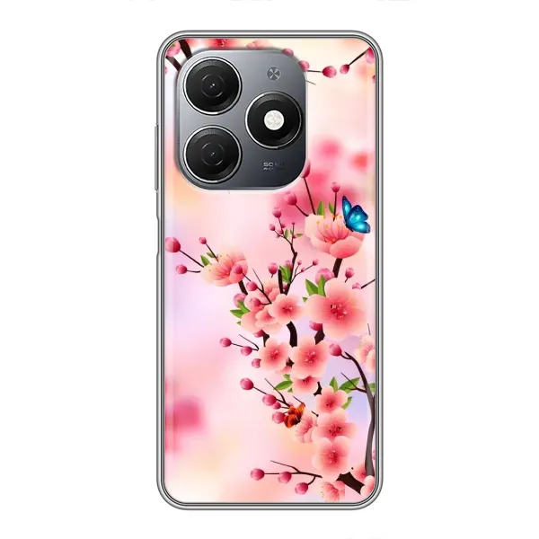 Чехол с рисунком «Бабочки на сакуре» для TECNO Spark 20 Чехол с рисунком «Бабочки на сакуре» для TECNO Spark 20