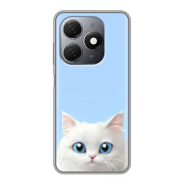 Чехол с рисунком «Белый кот» для TECNO Spark 20 Чехол с рисунком «Белый кот» для TECNO Spark 20