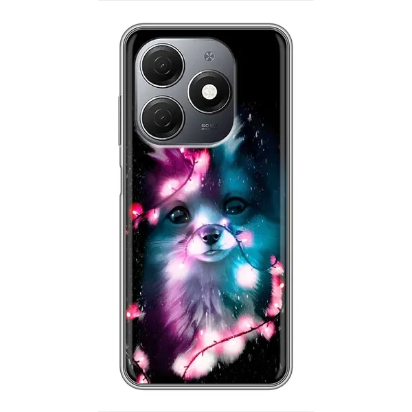 Чехол с рисунком «Черная Лиса» для TECNO Spark 20 Чехол с рисунком «Черная Лиса» для TECNO Spark 20
