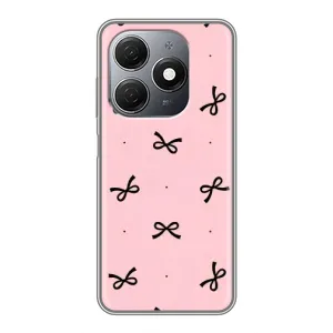 Чохол банти для TECNO Spark 20 (Чорні бантики)