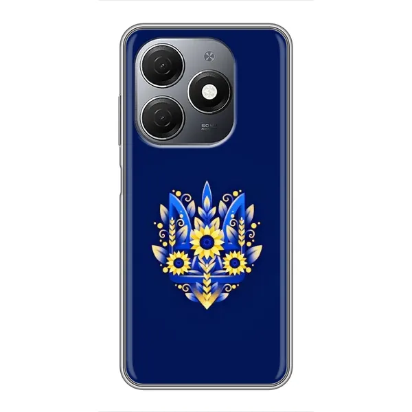 Чехол с рисунком «Цветущий Герб» для TECNO Spark 20