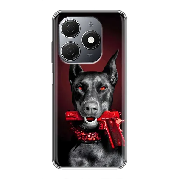 Чехол с рисунком «Доберман злой» для TECNO Spark 20 Чехол с рисунком «Доберман злой» для TECNO Spark 20
