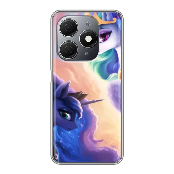 Чехол с рисунком «Единорожки на тучках» для TECNO Spark 20 Чехол с рисунком «Единорожки на тучках» для TECNO Spark 20