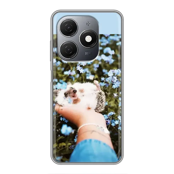Чехол с рисунком «Ежик на руках» для TECNO Spark 20 Чехол с рисунком «Ежик на руках» для TECNO Spark 20