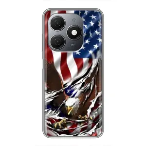 Чехол Флаг USA для TECNO Spark 20 (Флаг USA)