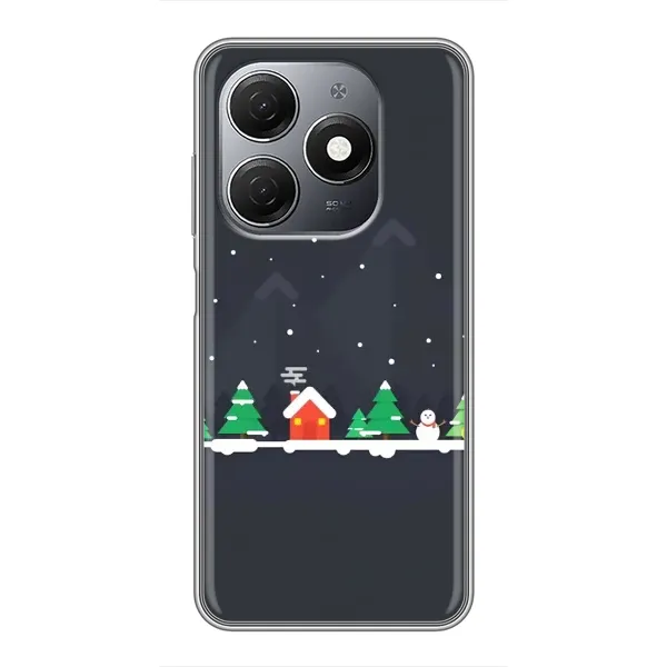 Чехол с рисунком «Город зимний» для TECNO Spark 20 Чехол с рисунком «Город зимний» для TECNO Spark 20