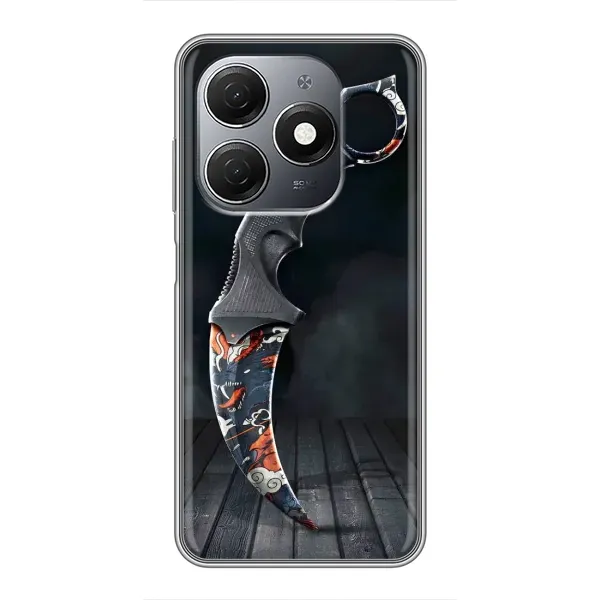 Чехол с рисунком «Кинжал КС ГО» для TECNO Spark 20 Чехол с рисунком «Кинжал КС ГО» для TECNO Spark 20