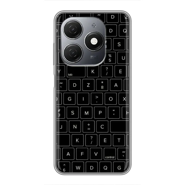 Чехол с рисунком «Клавиатура» для TECNO Spark 20