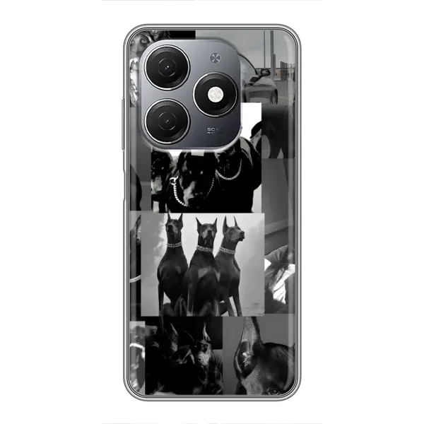 Чехол с рисунком «Коллаж Доберман» для TECNO Spark 20 Чехол с рисунком «Коллаж Доберман» для TECNO Spark 20