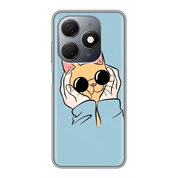 Чехол с рисунком «КОТИК в очках» для TECNO Spark 20 Чехол с рисунком «КОТИК в очках» для TECNO Spark 20