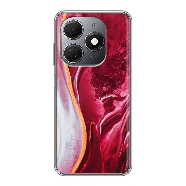 Чехол с рисунком «Красный мрамор» для TECNO Spark 20 Чехол с рисунком «Красный мрамор» для TECNO Spark 20