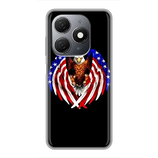 Чохол з малюнком «Крила США» для TECNO Spark 20 Чохол з малюнком «Крила США» для TECNO Spark 20
