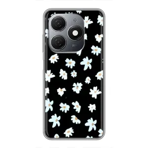 Чехол с ромашками на TECNO Spark 20 (Маленькие ромашки)