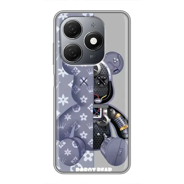 Чехол с рисунком «Медведь Louis Vuitton» для TECNO Spark 20