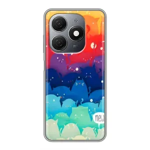 Силіконовий чохол з котиком для TECNO Spark 20 (Mew)