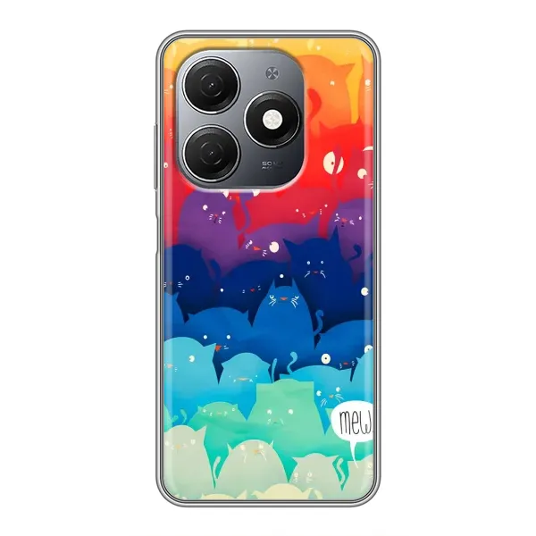 Чехол с рисунком «Mew» для TECNO Spark 20