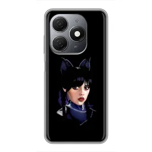 Чохол з картинкою Венсдей на TECNO Spark 20 (Мила Венсдей)