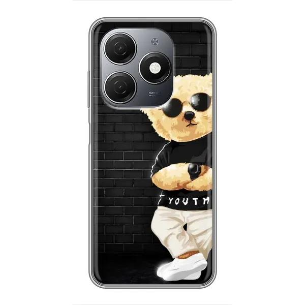 Чохол з малюнком «Мішка в окулярах» для TECNO Spark 20