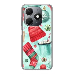 Чехол Санта Клаус для TECNO Spark 20 (Одежда)