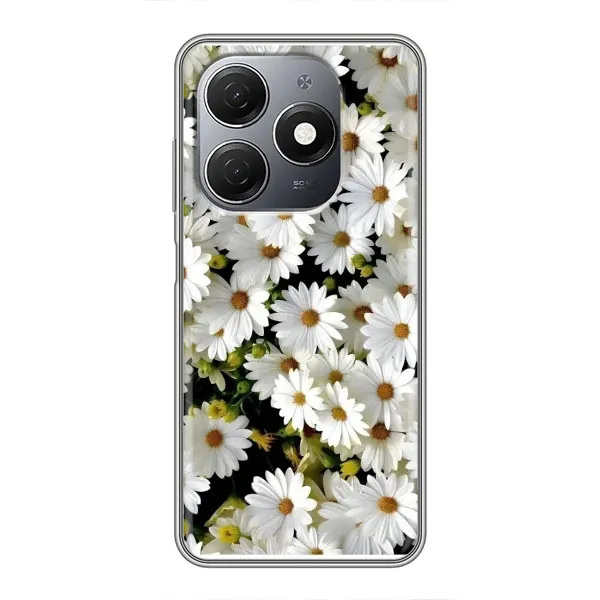 Чехол с рисунком «Рамка в ромашках» для TECNO Spark 20 Чехол с рисунком «Рамка в ромашках» для TECNO Spark 20