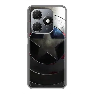 Чохол с Щітом Капітана Америки на TECNO Spark 20 (Ретро Щит Капітана)