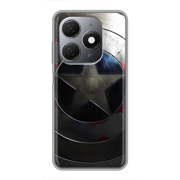 Чехол с рисунком «Ретро Щит Капитана» для TECNO Spark 20 Чехол с рисунком «Ретро Щит Капитана» для TECNO Spark 20