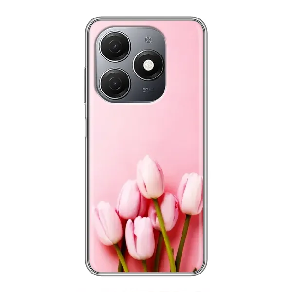 Чехол с рисунком «Розовые тюльпаны» для TECNO Spark 20 Чехол с рисунком «Розовые тюльпаны» для TECNO Spark 20