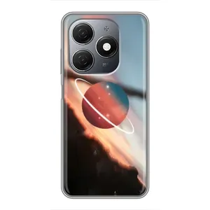 Чехол (ТПУ) с планетами на TECNO Spark 20 (Сатурн)