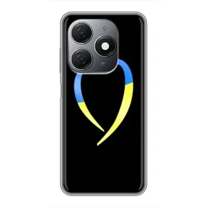 Силиконовый Чехол на TECNO Spark 20 (Я-Украина) (Украинское сердце)