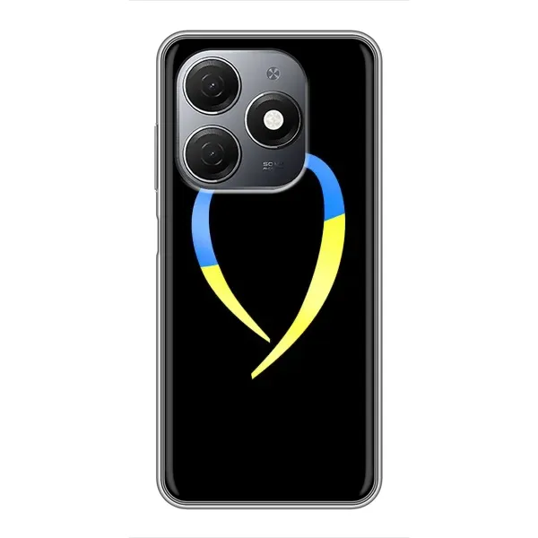 Чехол с рисунком «Украинское сердце» для TECNO Spark 20 Чехол с рисунком «Украинское сердце» для TECNO Spark 20